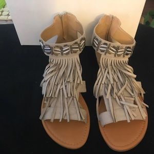 Fringe sandals